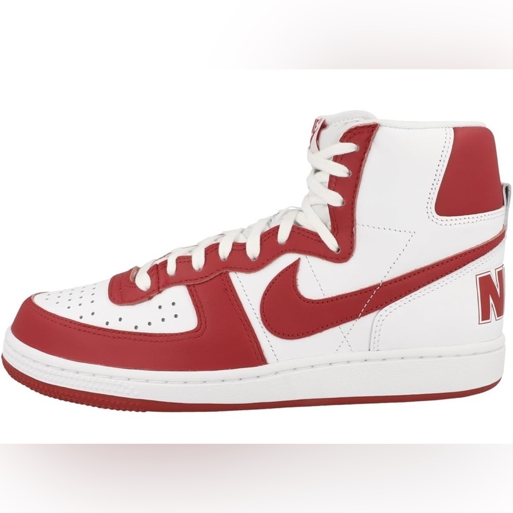 🔥Nike Terminator High Shoes White University Red [FJ4454-100] Mens Size 8.5🔥 - Picture 2 of 12